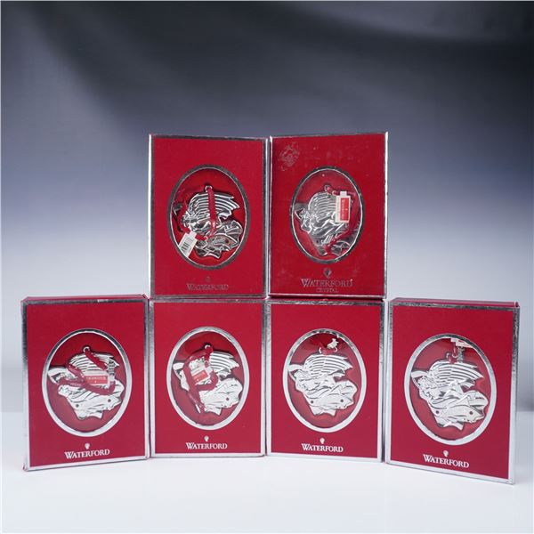 6pc Waterford 2012 Alleluia Nativity Angel Ornaments