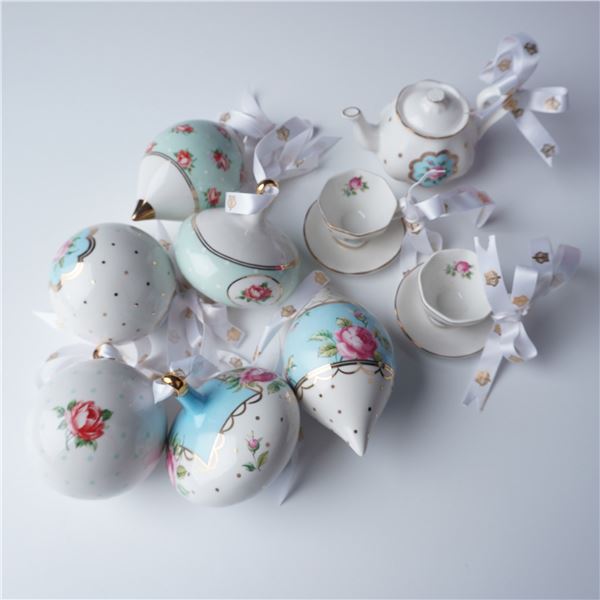 Royal Albert Teapot & Bauble Ornament Collection