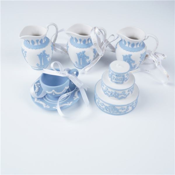 5pc Wedgwood Jasperware Ornaments