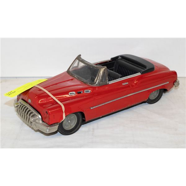 VINTAGE METAL CONVERTIBLE FRICTION TOY CAR