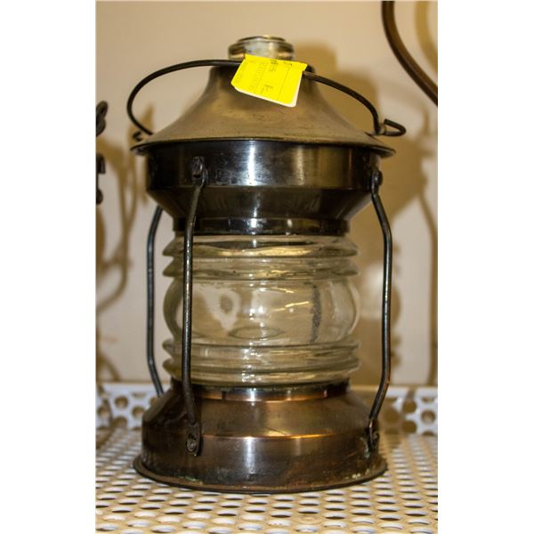 RETRO-FITTED RAILWAY LANTERN INTO A MUSIC BOX