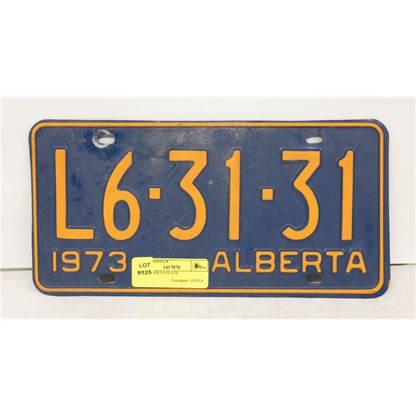 1973 ALBERTA PLATE