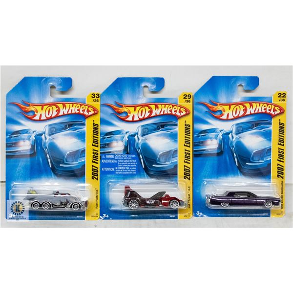 ESTATE LOT OF 3 UNSEARCHED HOTWHEELS