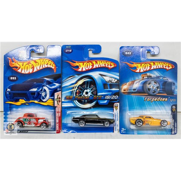 ESTATE LOT OF 3 UNSEARCHED HOTWHEELS