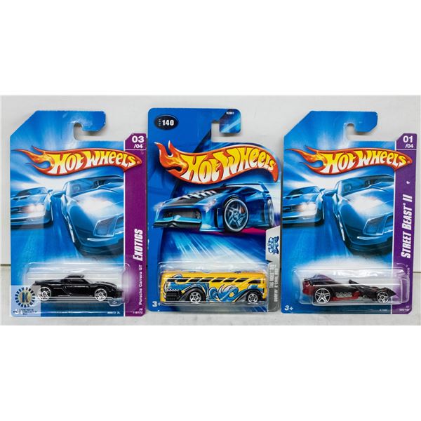 ESTATE LOT OF 3 UNSEARCHED HOTWHEELS