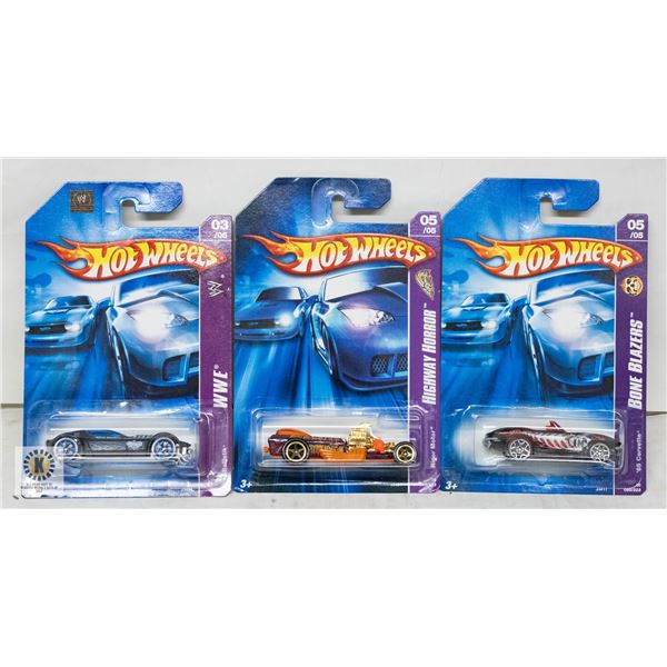 ESTATE LOT OF 3 UNSEARCHED HOTWHEELS