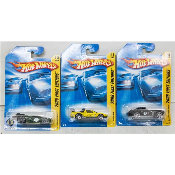 ESTATE LOT OF 3 UNSEARCHED HOTWHEELS