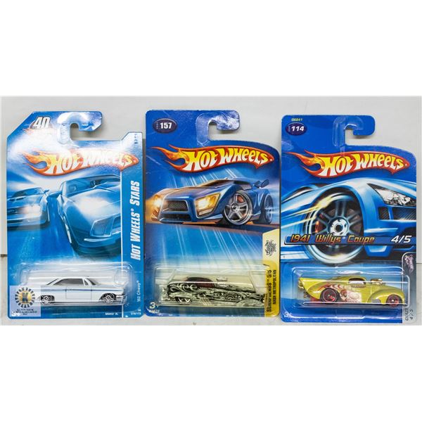 ESTATE LOT OF 3 UNSEARCHED HOTWHEELS