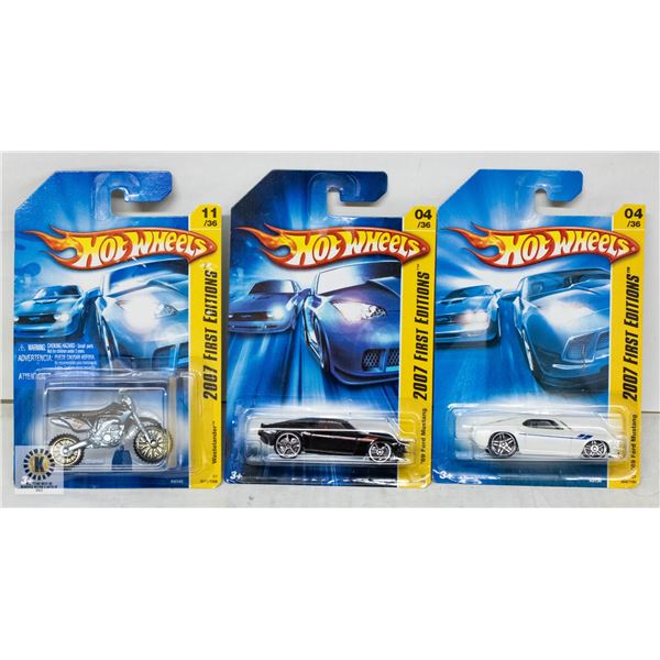 ESTATE LOT OF 3 UNSEARCHED HOTWHEELS