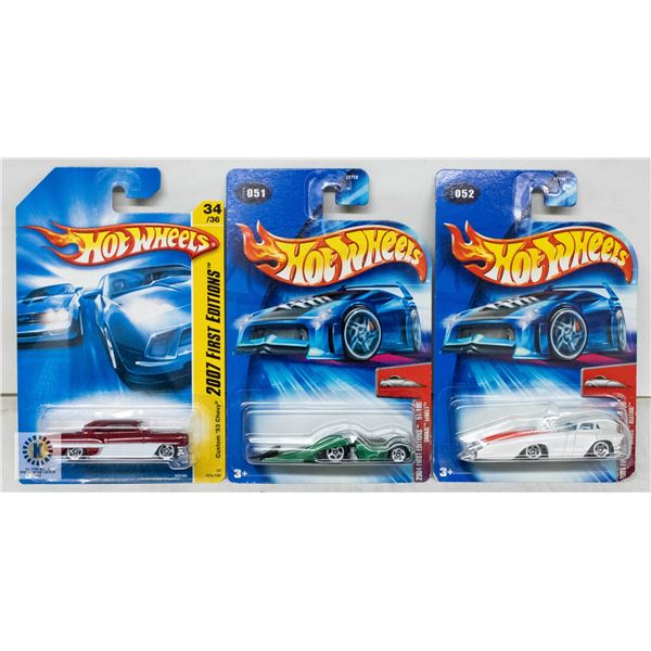 ESTATE LOT OF 3 UNSEARCHED HOTWHEELS