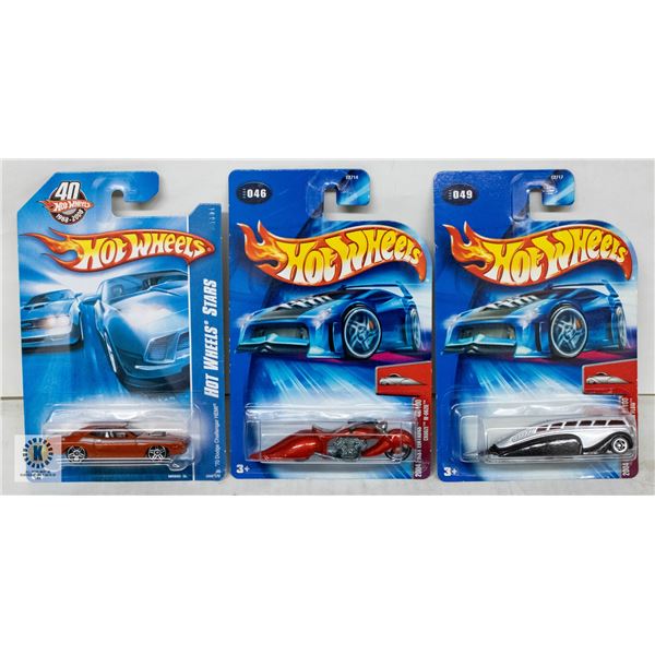 ESTATE LOT OF 3 UNSEARCHED HOTWHEELS
