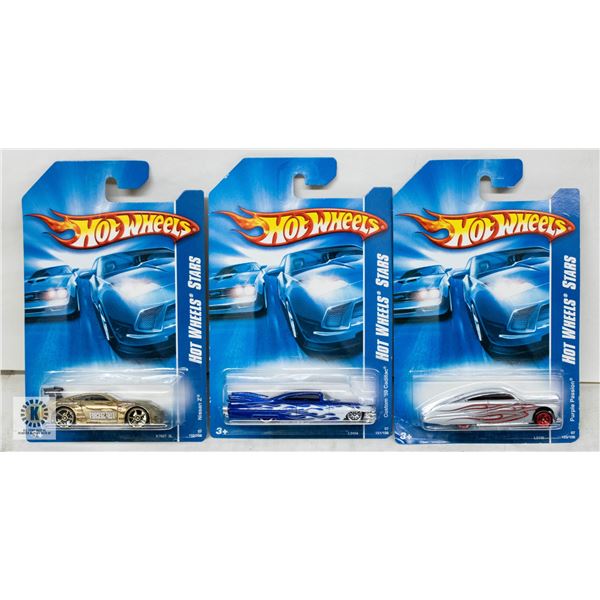 ESTATE LOT OF 3 UNSEARCHED HOTWHEELS