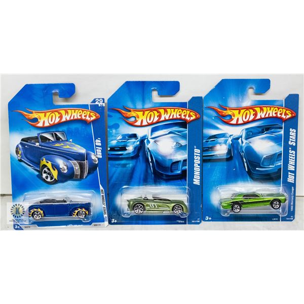ESTATE LOT OF 3 UNSEARCHED HOTWHEELS