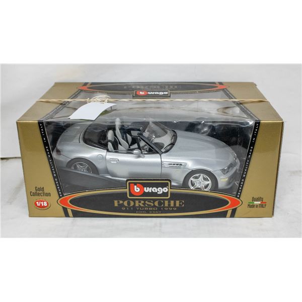 BURAGO 1999 PORSCHE 911 TURBO 1:18 SCALE