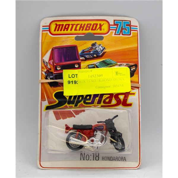 MATCHBOX 75 NO 18 HONDARORA