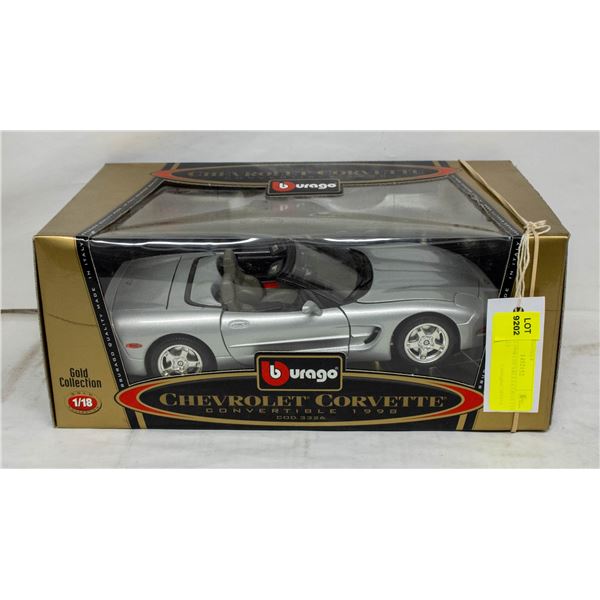 BURAGO 1998 CHEVRLET CORVETTE 1:18 SCALE