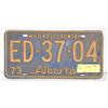 Image 1 : 1973 ALBERTA PLATE