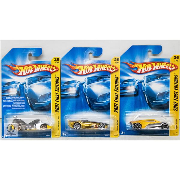 ESTATE LOT OF 3 UNSEARCHED HOTWHEELS