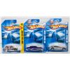 Image 1 : ESTATE LOT OF 3 UNSEARCHED HOTWHEELS