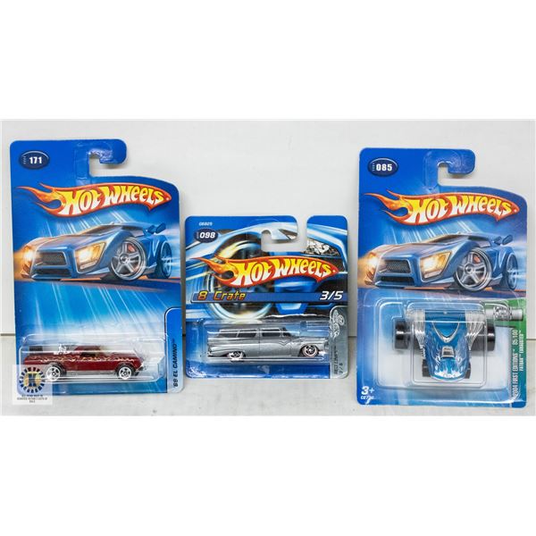 ESTATE LOT OF 3 UNSEARCHED HOTWHEELS