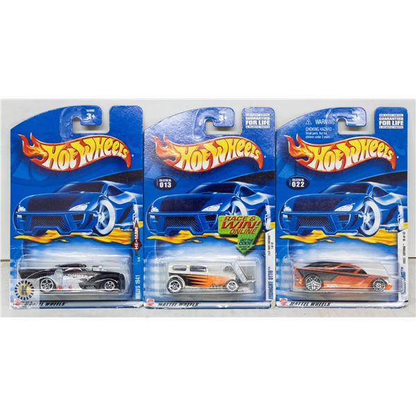 ESTATE LOT OF 3 UNSEARCHED HOTWHEELS