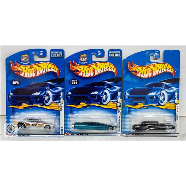 ESTATE LOT OF 3 UNSEARCHED HOTWHEELS