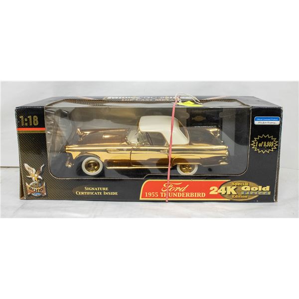 ROAD SIGNATURE 1955 FORD THUNDERBIRD GOLD PLATED
