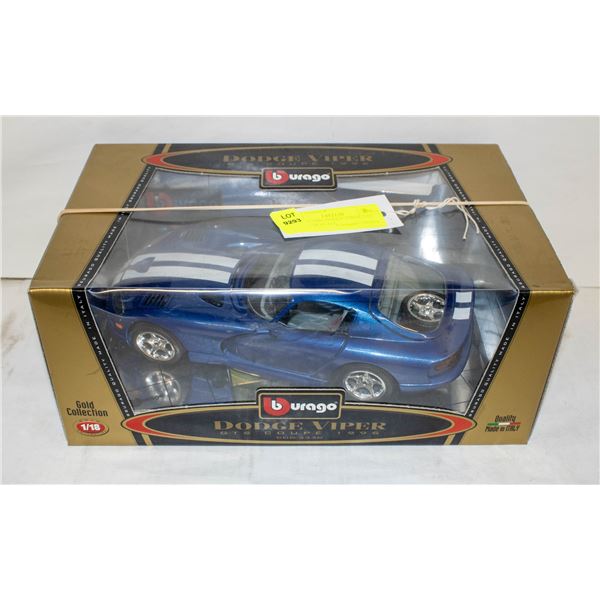 BURAGO 1996 DODGE VIPER GTS COUPE 1:18 SCALE