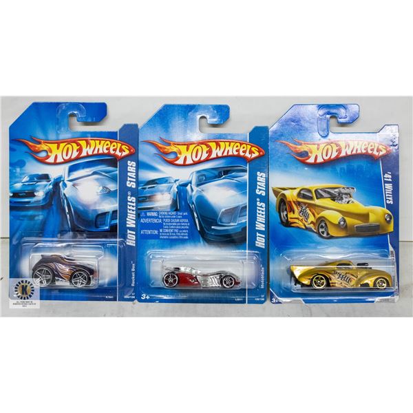 ESTATE LOT OF 3 UNSEARCHED HOTWHEELS