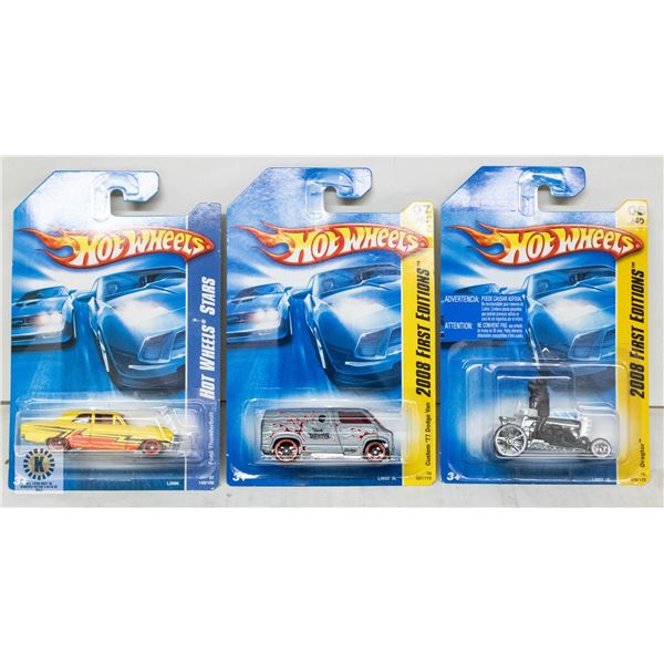 ESTATE LOT OF 3 UNSEARCHED HOTWHEELS