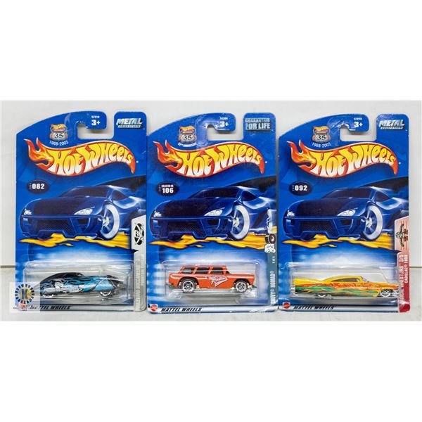ESTATE LOT OF 3 UNSEARCHED HOTWHEELS