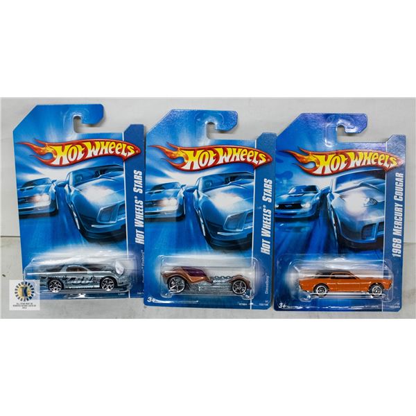 ESTATE LOT OF 3 UNSEARCHED HOTWHEELS