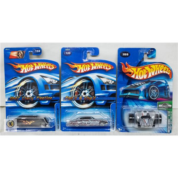 ESTATE LOT OF 3 UNSEARCHED HOTWHEELS