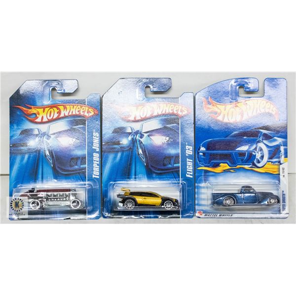 ESTATE LOT OF 3 UNSEARCHED HOTWHEELS
