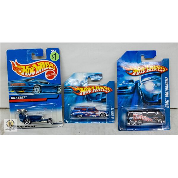 ESTATE LOT OF 3 UNSEARCHED HOTWHEELS