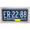 Image 1 : MATCHING ALBERTA PLATES - 1970
