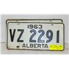 Image 1 : MATCHING ALBERTA PLATES - 1963