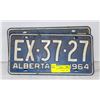 Image 1 : MATCHING ALBERTA PLATES - 1964