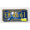 Image 1 : MATCHING ALBERTA PLATES - 1973