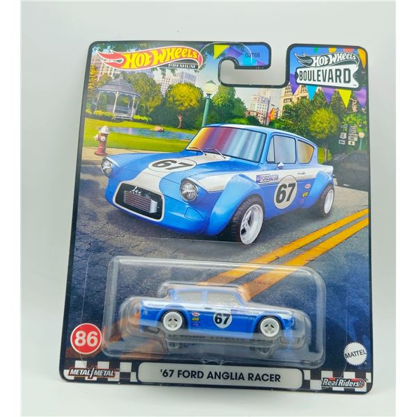 HOT WHEELS PREMIUM BOULEVARD 67 FORD ANGILA RACER
