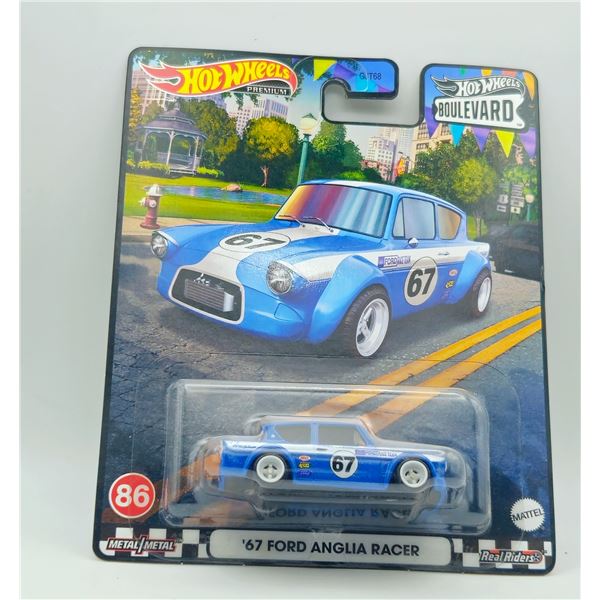 HOT WHEELS PREMIUM BOULEVARD 67 FORD ANGILA RACER