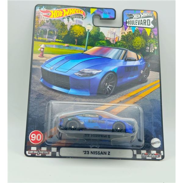 HOT WHEELS PREMIUM BOULEVARD 23 NISSAN Z BLUE REAL