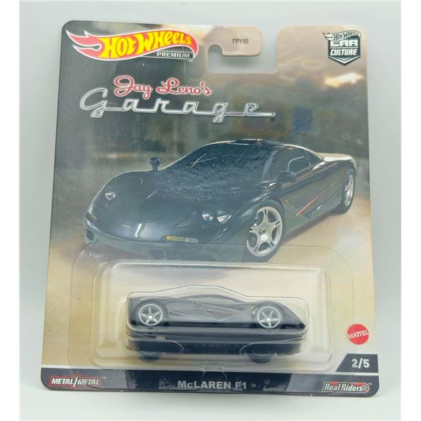 HOT WHEELS PREMIUM JAY LENO GARAGE MCLAREN F1