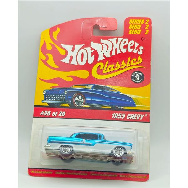 HOT WHEELS CLASSICS 1955 CHEVY BLUE 30 OF 30