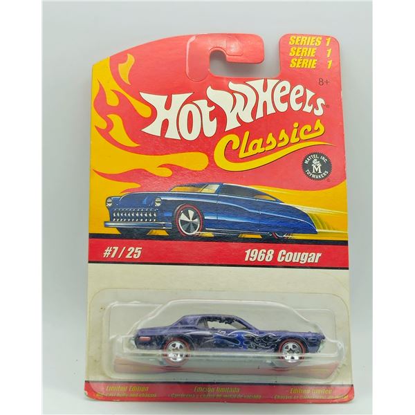 HOT WHEELS CLASSICS 1968 COUGAR BLACK 7 OF 25