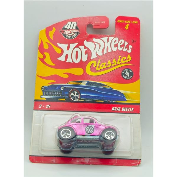 HOT WHEELS CLASSICS PINK BAJA BEETLE M1859