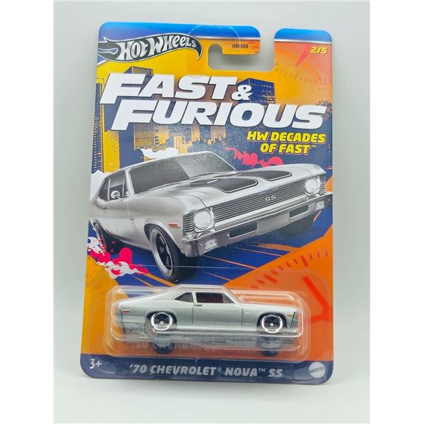 HOT WHEELS FAST & FURIOUS 70 CHEVROLET NOVA