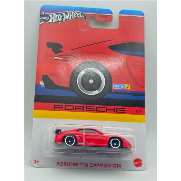 HOT WHEELS PORSCHE 718 CAYMAN GT4 RED BILSTIEN