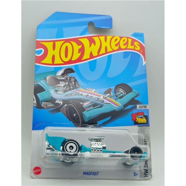 HOT WHEELS TREASURE HUNT MADFAST TEAL HW DRAG