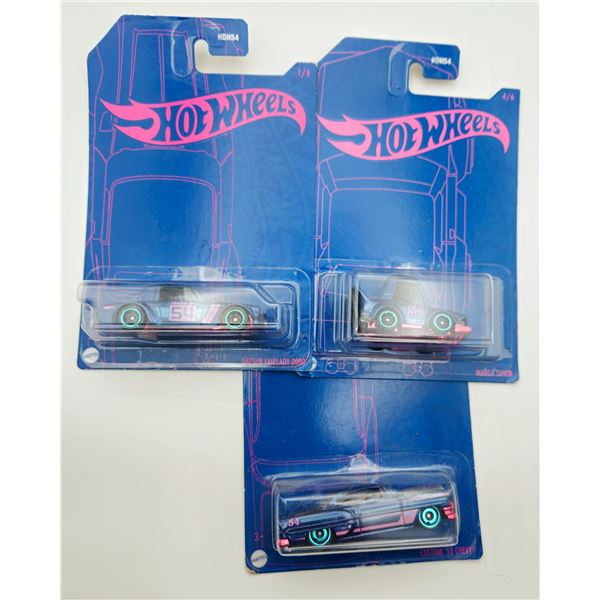 3 HOT WHEELS 54TH ANNIVERSARY DATSUN FAIRLADY